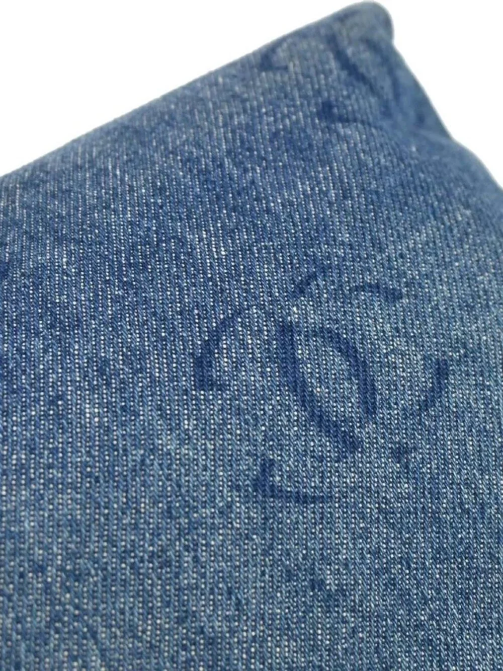 Chanel Blue Denim Clutch Bag 188706